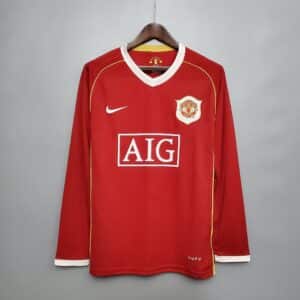 Manchester United 2006/2007 Home Kit - Long Sleeve