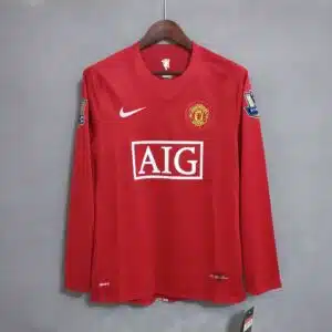 Manchester United 2007/2008 Home kit - Long sleeve