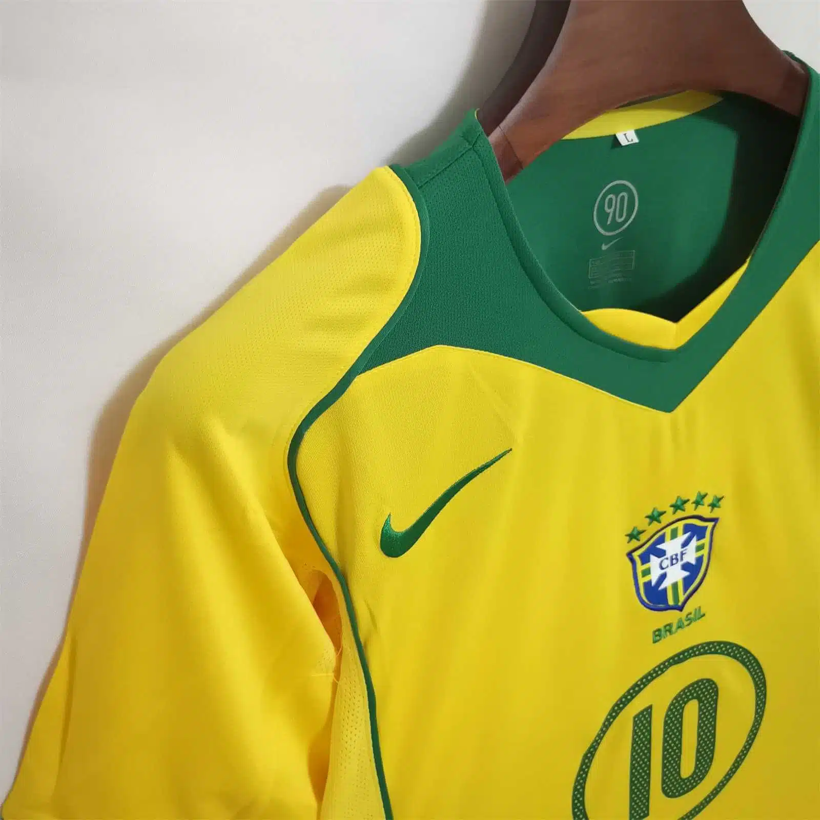 ウェア BRAZIL - 2004 (Home) 2004 Brazil Home Kit - 2025 Premium Quality