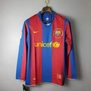 FC Barcelona 2007/2008 Home Kit - Long Sleeves