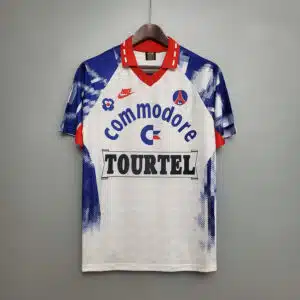 Paris Saint-Germain (PSG) 1992/93 away white kit
