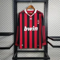 AC Milan 2009/2010 Home Kit - Long Sleeves