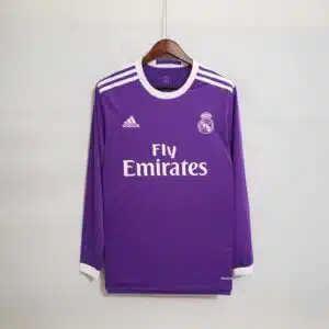 Real Madrid 2016/2017 Away Purple Kit - long sleeves