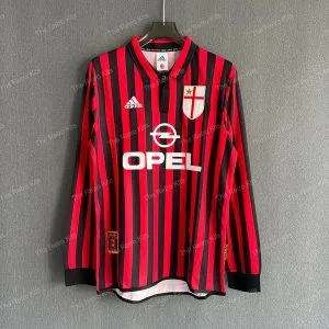 AC Milan 1999/2000 Home kit - Long sleeve