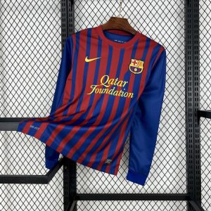 FC Barcelona 2011/2012 home kit long sleeve retro football shirt