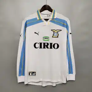 SS Lazio 1999/2000 Centenary Home Kit - Long Sleeve