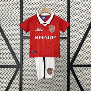 Manchester United 1999/2000 Champions League Home Kit - KIDS
