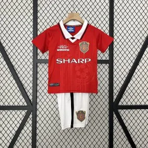 Manchester United 1999/2000 Champions League Home Kit - KIDS
