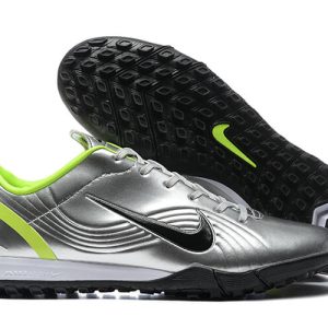 Nike Ronaldo Air Cushion Retro Series TF – Silver/Volt/Black Edition