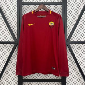 AS Roma 2017/2018 Home Kit - Long sleeve