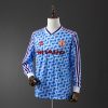 Manchester United 1990/1992 away kit long sleeve snowflake retro football shirt