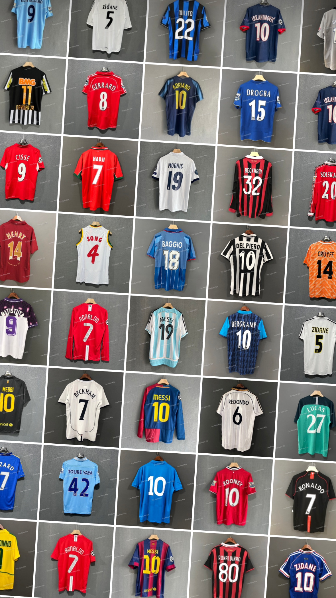 The Retro Kit founders, retro shirt archive