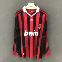 AC Milan 2009/2010 Home Kit - Long Sleeves