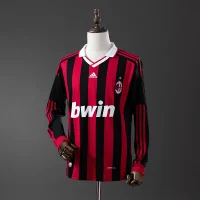 AC Milan 2009/2010 Home Kit - Long Sleeves