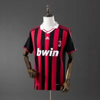 AC Milan 2009/2010 Home Kit - Short Sleeves