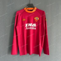 AS Roma 2001/2002 Champions League Home Kit - Long sleeve