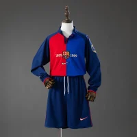 FC Barcelona 1999/2000 100th Home Kit Long Sleeve - KIDS