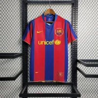 FC Barcelona 2007/2008 Home Kit - Short Sleeves