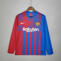 FC Barcelona 2021/2022 Home Kit - Long Sleeve