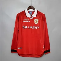 Manchester United 1999/2000 Champions League Home Kit - Long Sleeves