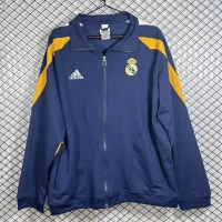 Real Madrid 1998/1999 Navy And Yellow Full Zipper Jacket