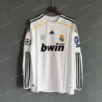 Real Madrid 2009/2010 Home Kit- Long sleeves