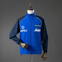 SSC Napoli 1989 Long Zip blue windbreaker
