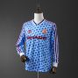 Manchester United 1990/1992 away kit long sleeve snowflake retro football shirt